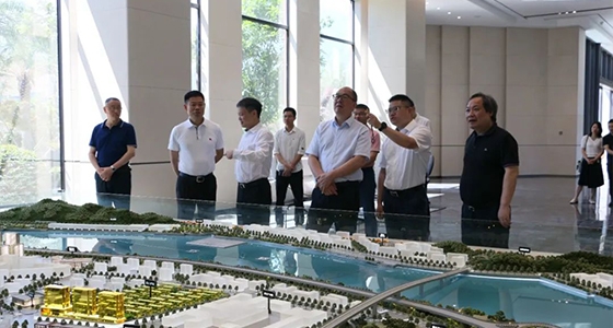 省委政研室童主任一行调研人生就是博集团